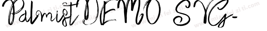 PalmistDEMO SVG字体转换